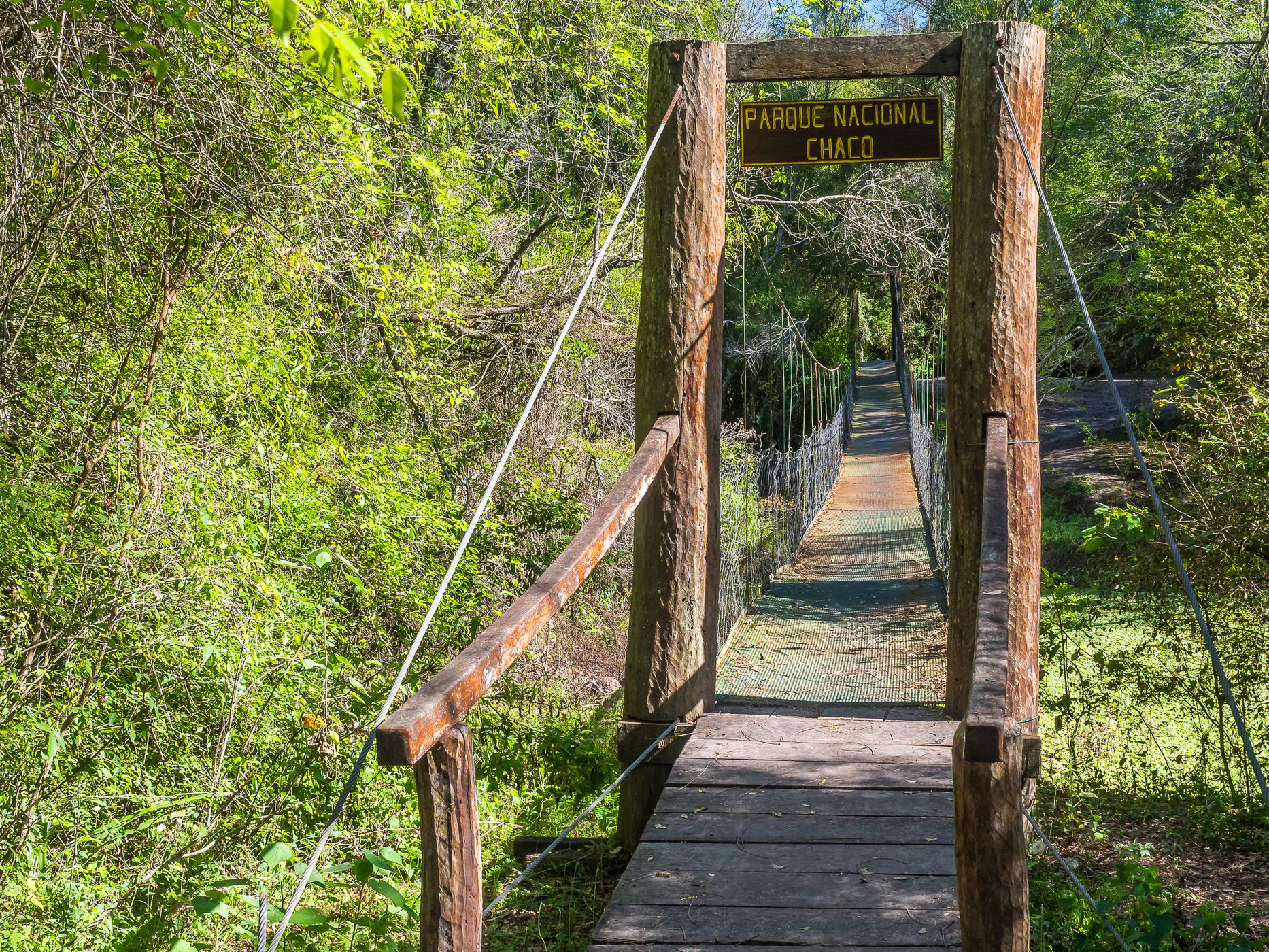 Rio Negro Suspension Bridge, Chaco National Park, Argentina