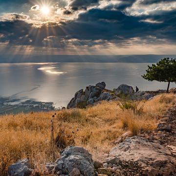 Sea of Galilea, view from Mount Arbel, Israel
