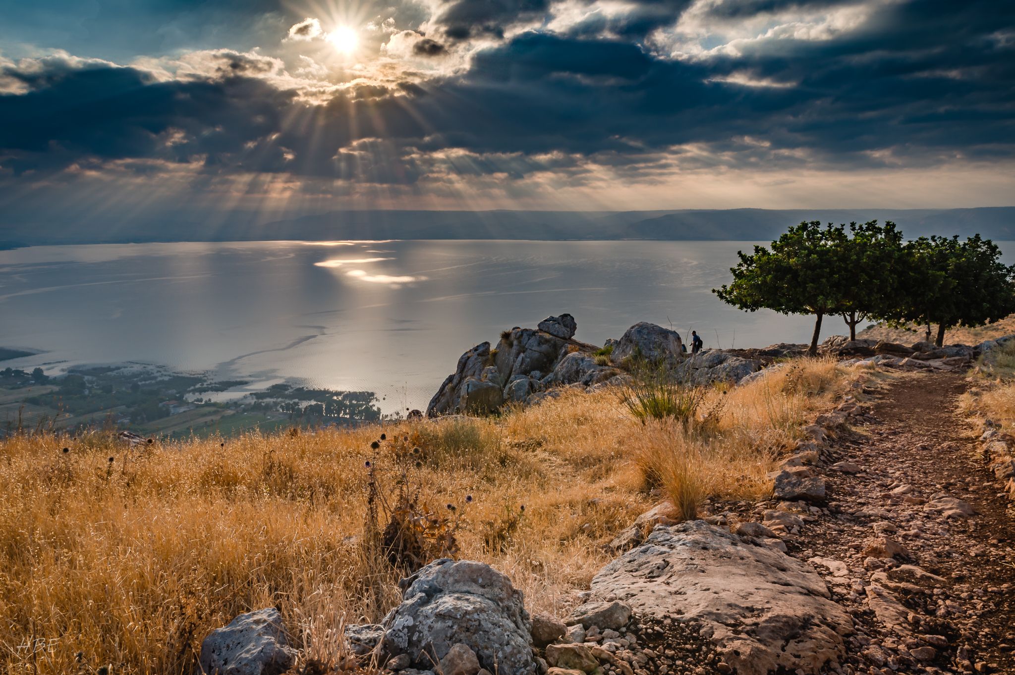 Sea of Galilea, view from Mount Arbel, Israel