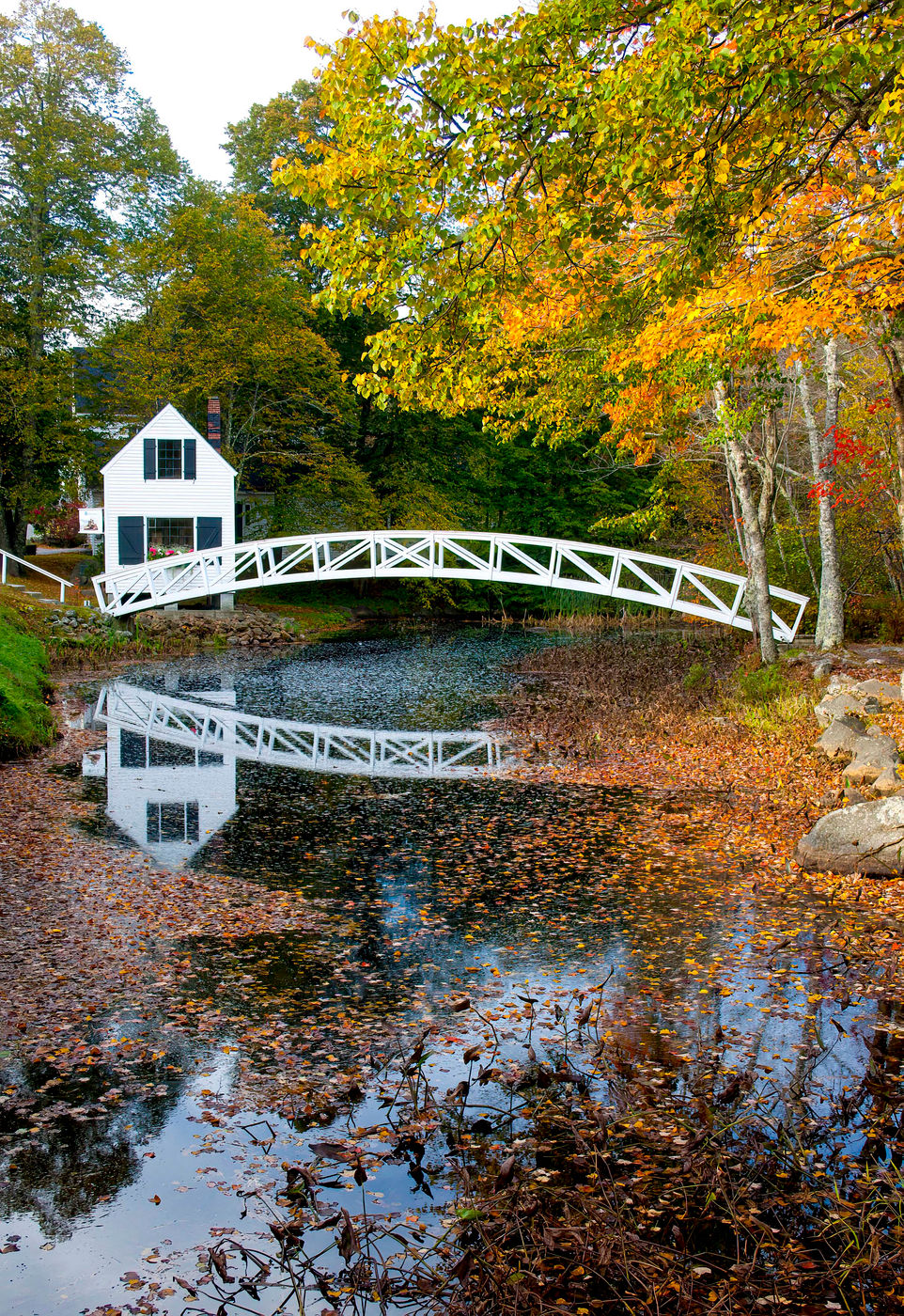 Somesville Museum and Gardens Footbridge, USA