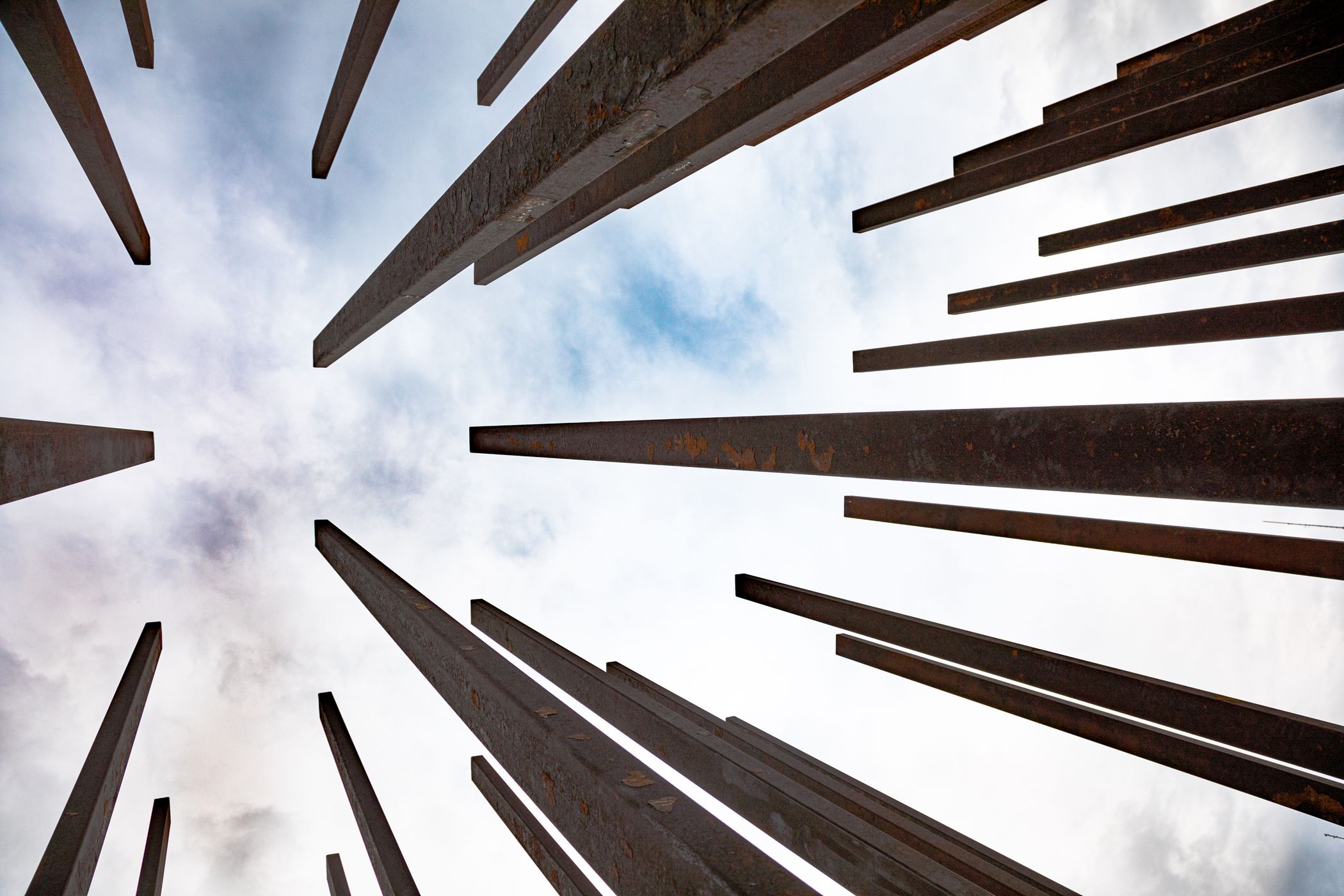 Steel Columns Sculpture, Beltline, USA