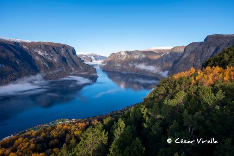 Aurlandsfjord near Aurland