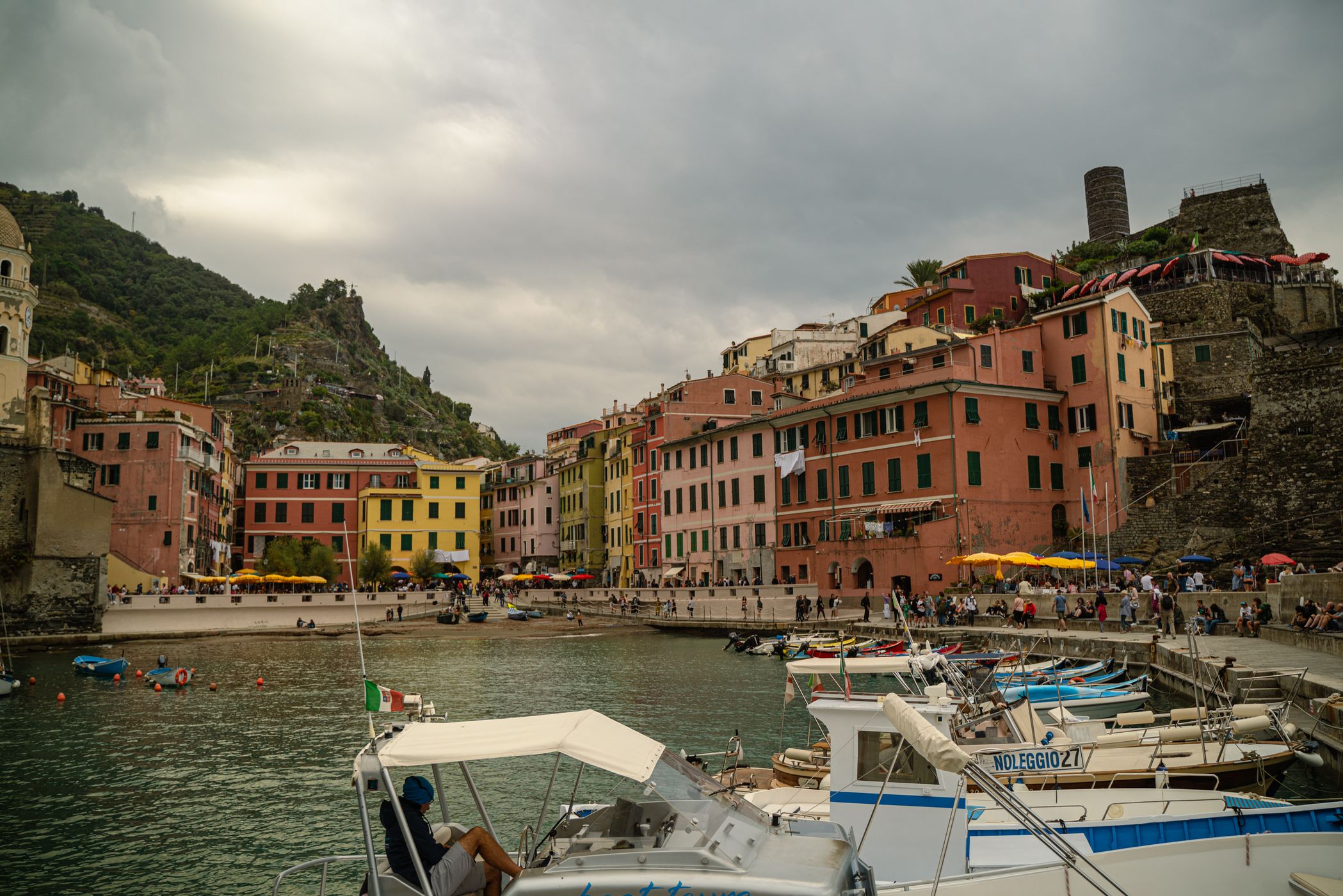 Sunset on Vernazza, Italy