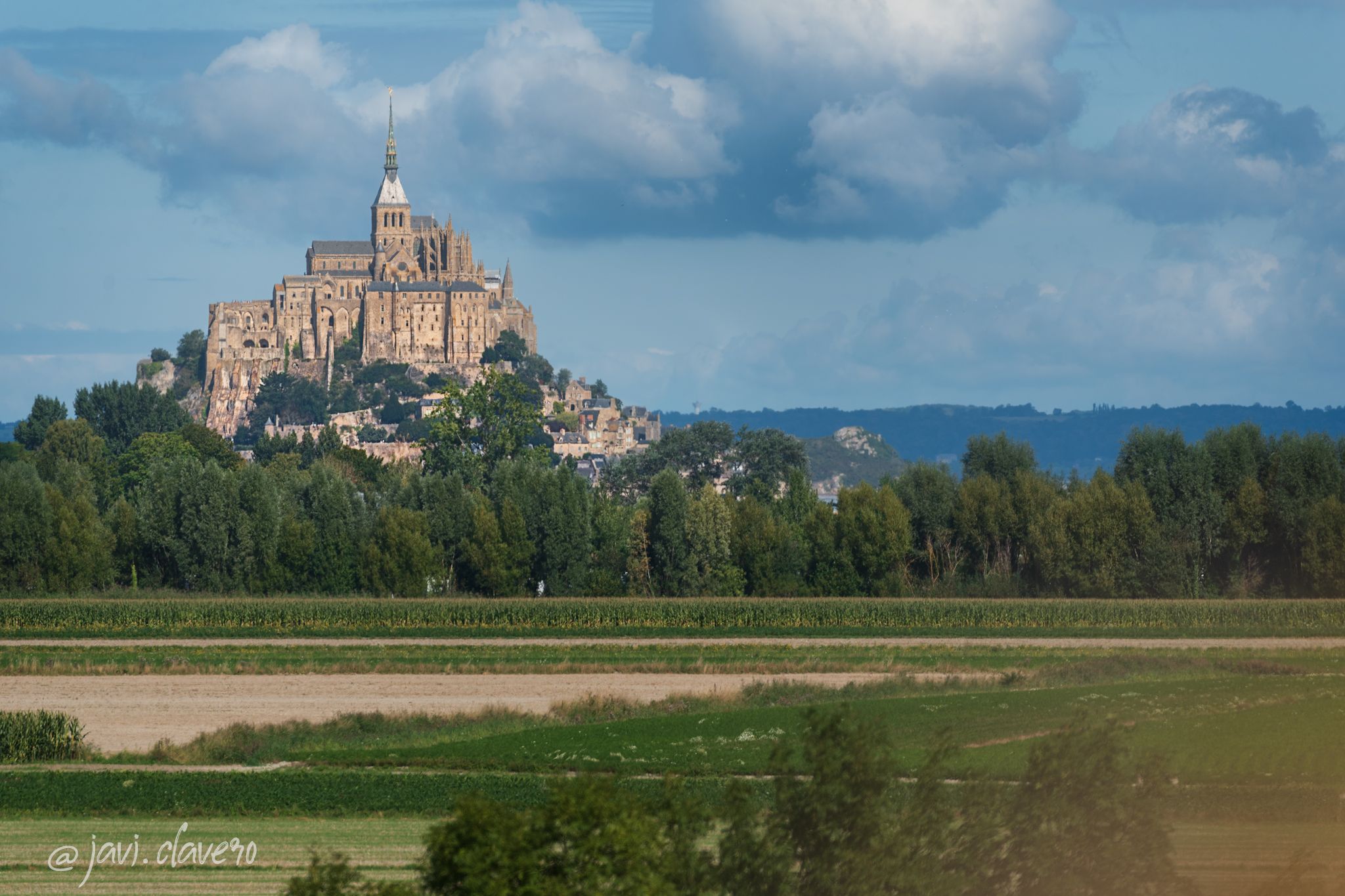 The road to Saint-Michel, France