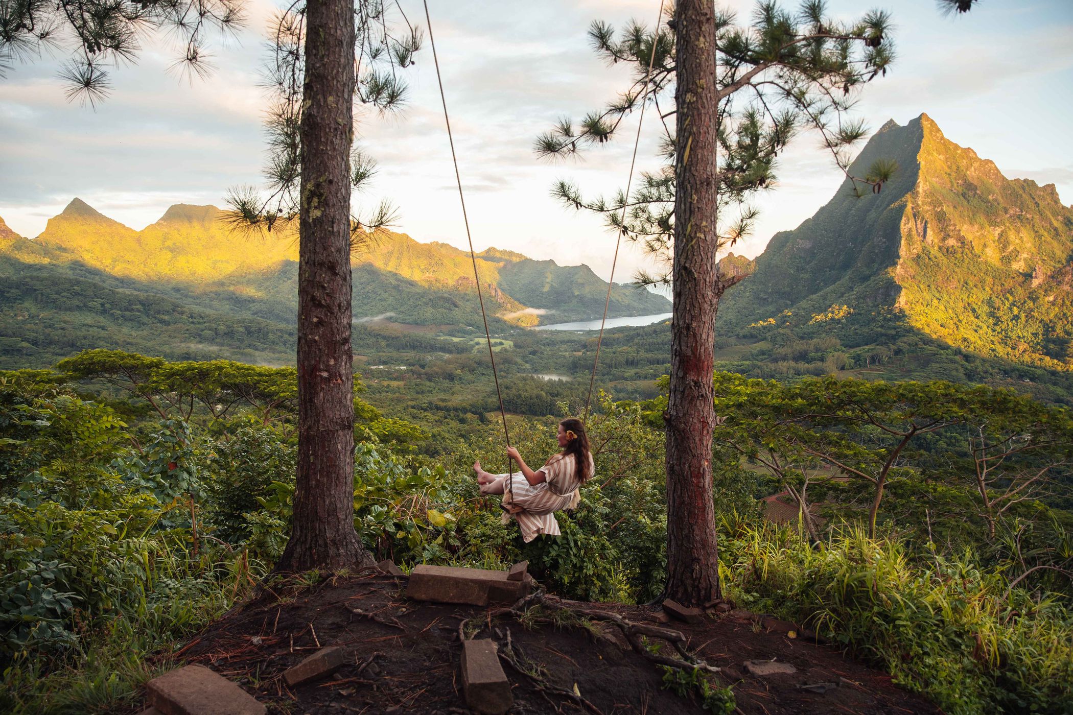Trois pinu lookout, French Polynesia