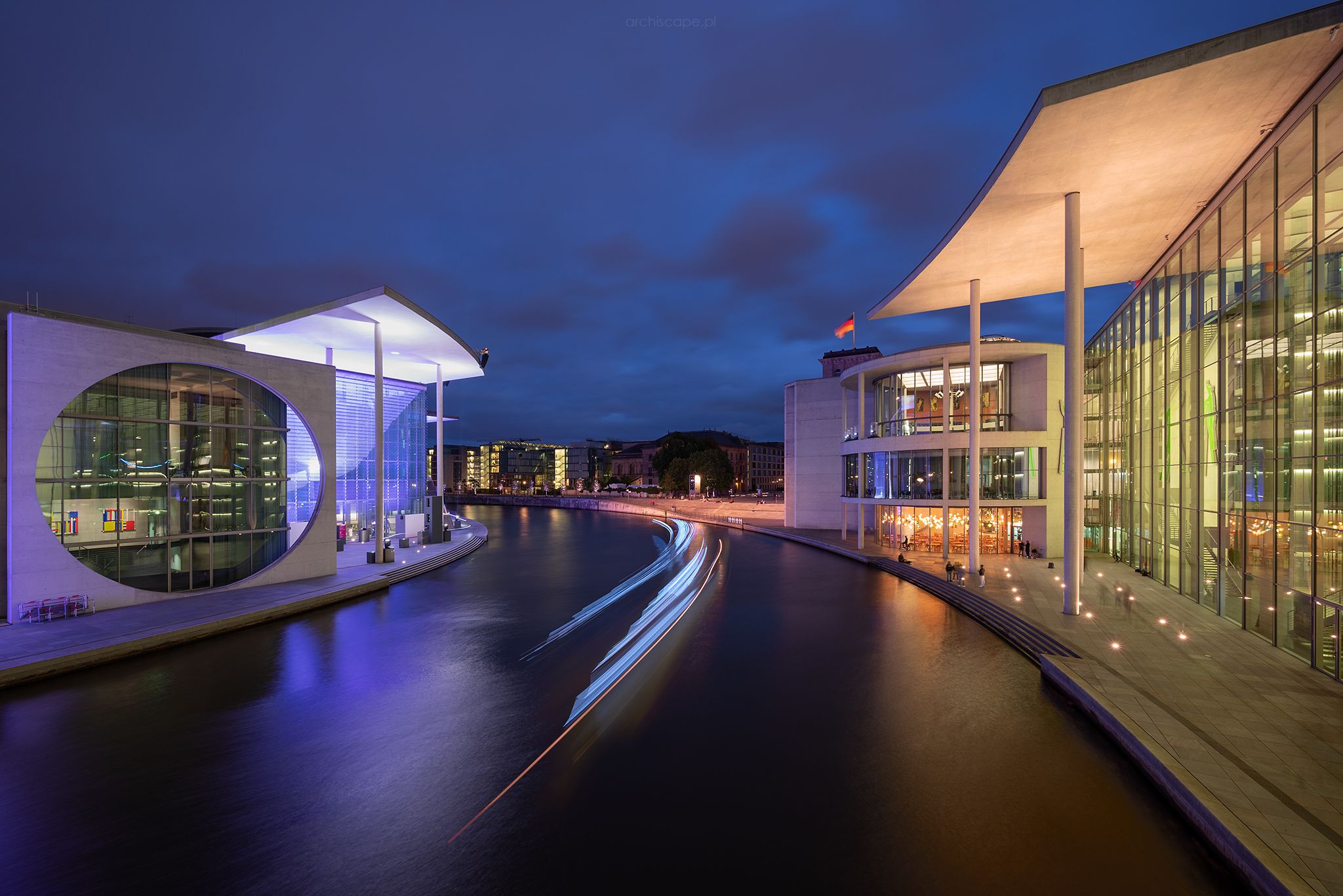 View from Marie-Elisabeth-Lüders bridge, Germany