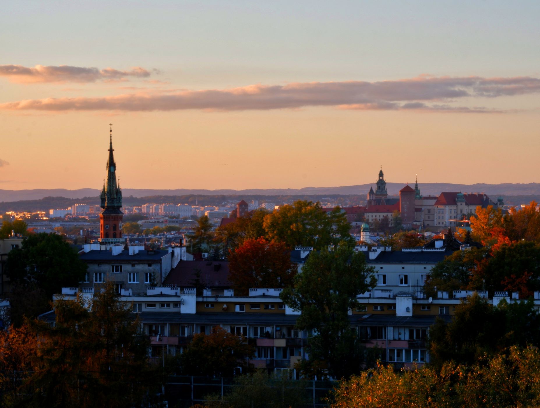View on Kraków, Poland