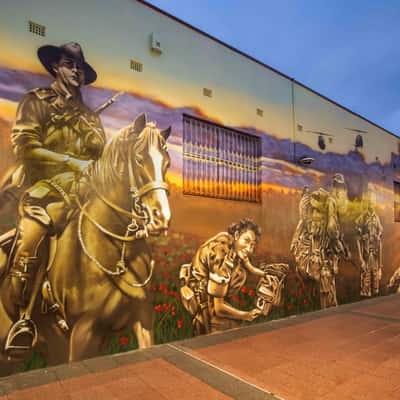 War Memorial Art, Moree, New  South Wales, Australia