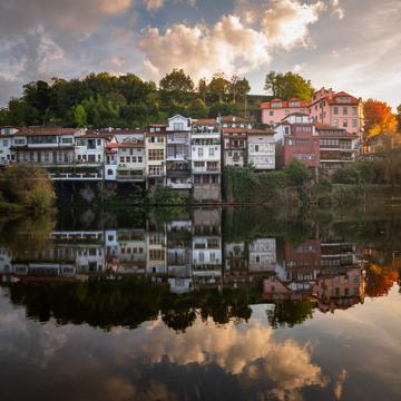 Amarante tamega river reflection, Portugal