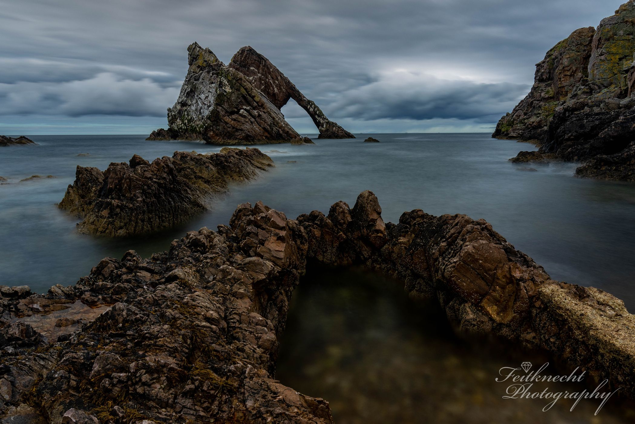 Bow Fiddle Rock, Scotland, United Kingdom