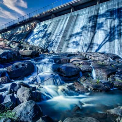 Dam wall, Lake Canobolas, Orange, New South Wales, Australia