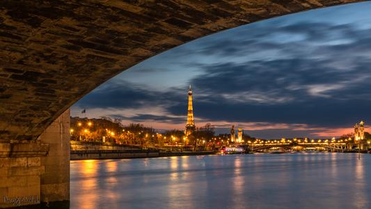 Eiffel Tower & Pont Alexandre III from Pont de la Concorde