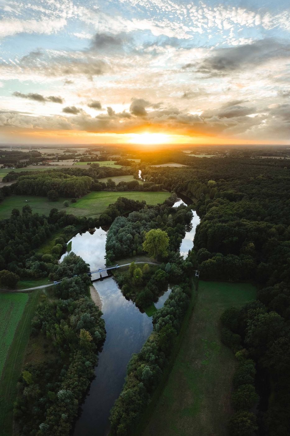 Ems Aue near Telgte, Germany