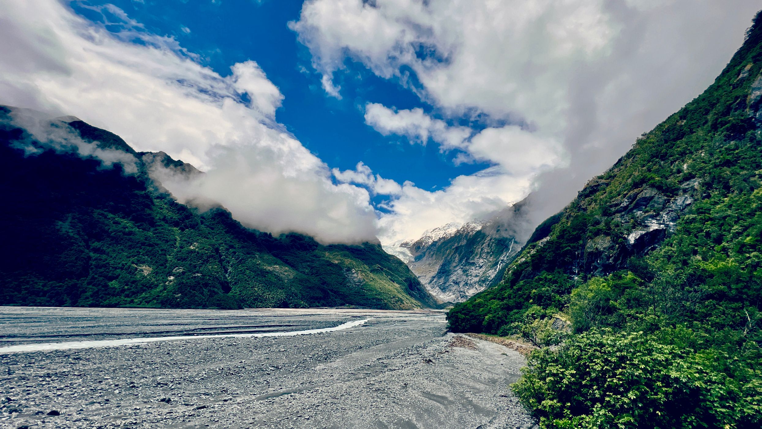 Franz Josef Glacier & Waterfall South Island, New Zealand
