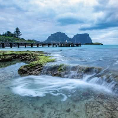 Jetty Old Settlement beach, Lord Howe Island, Australia