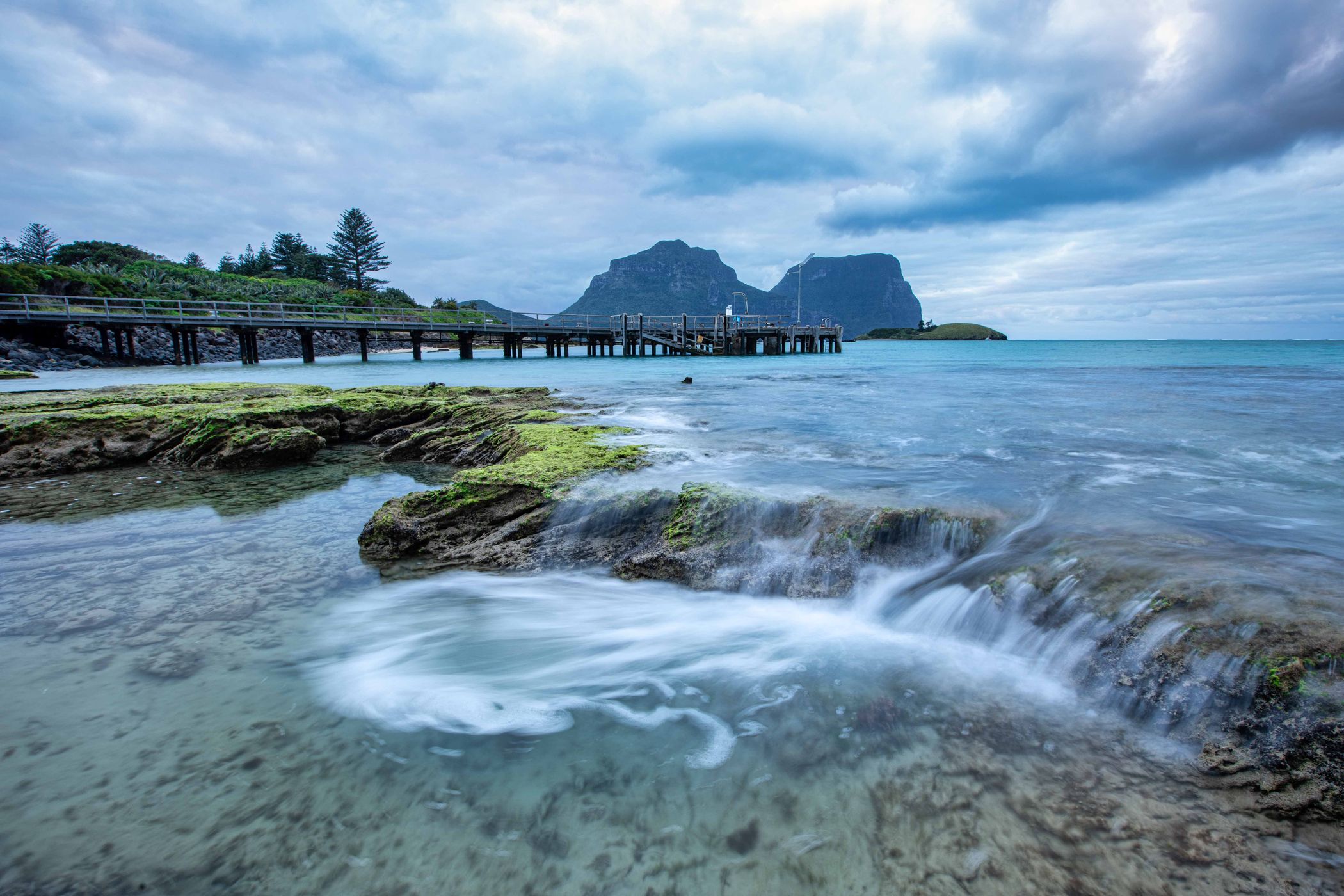 Jetty Old Settlement beach, Lord Howe Island, Australia