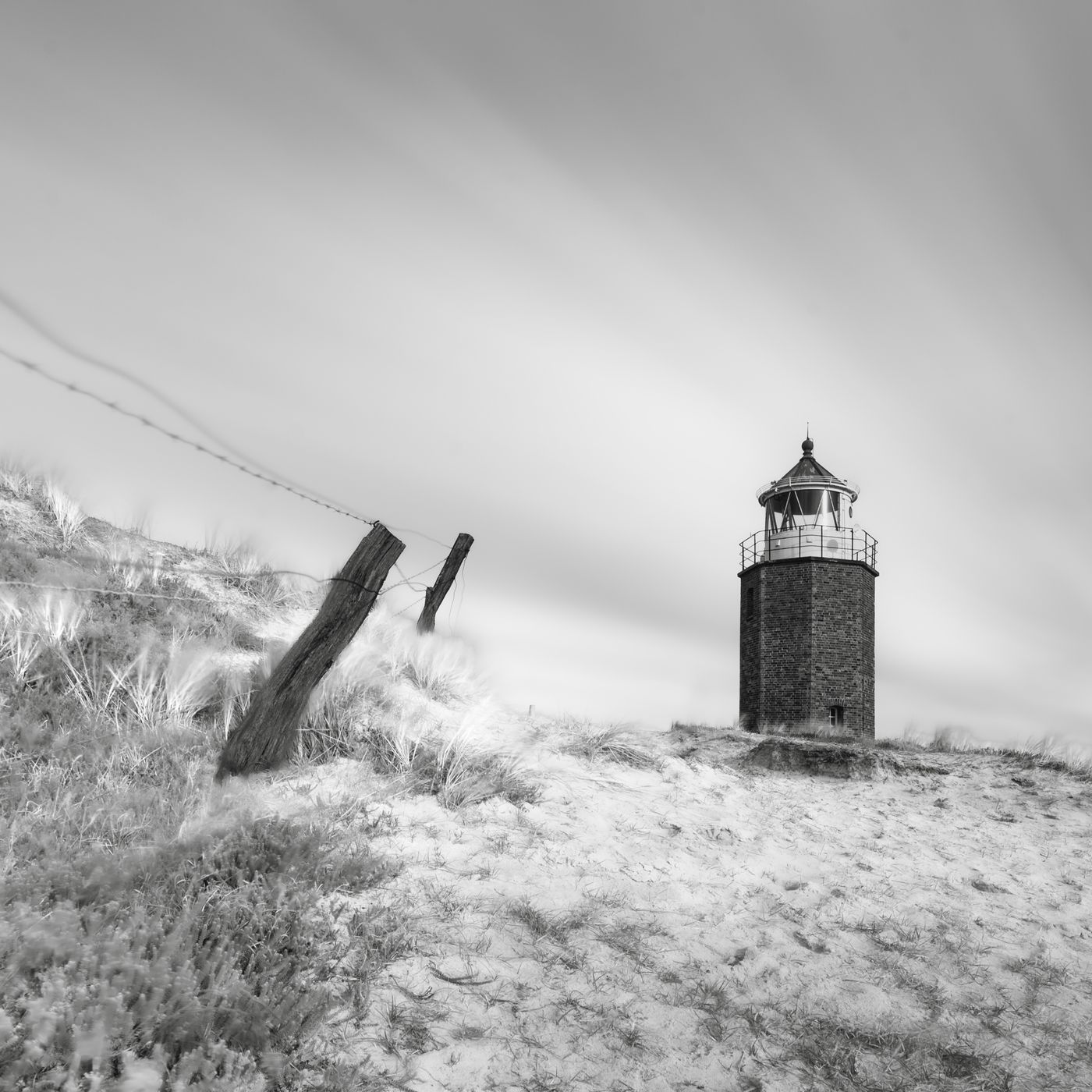 Lighthouse Quermarkenfeuer Rotes Kliff, Kampen, Germany