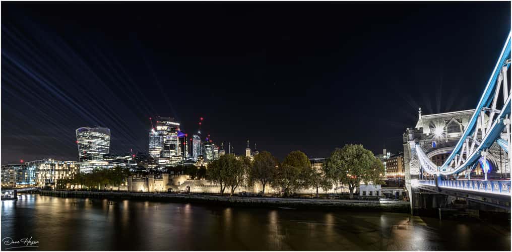 City of London seen from the Tower Bridge, London