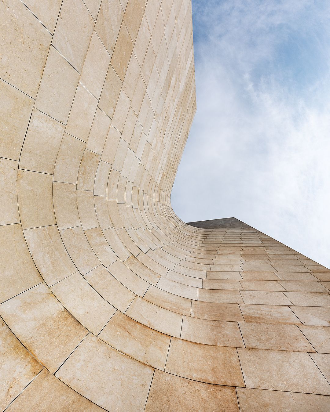 Look up View, Bilbao, Spain