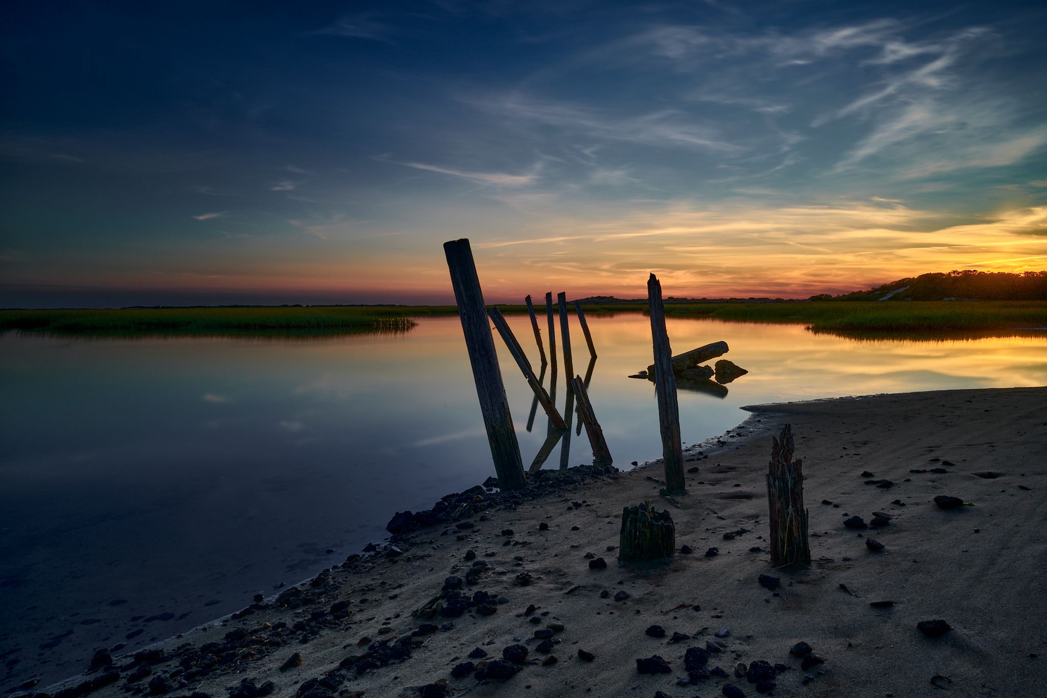 Marshland at Provincetown Causeway, USA