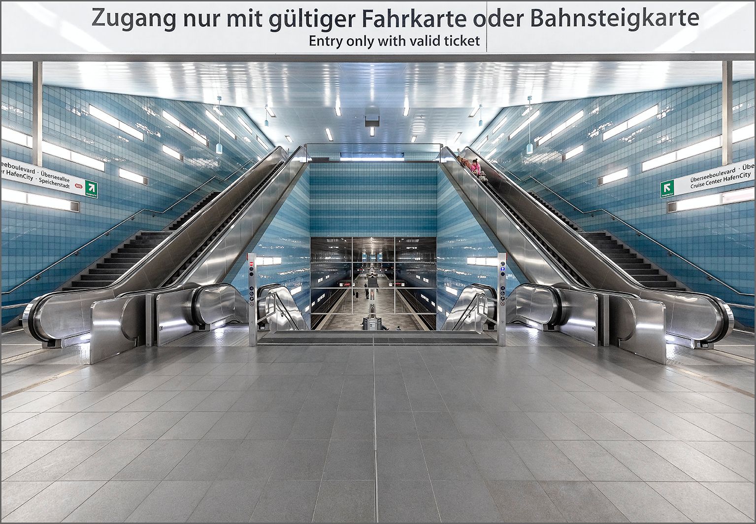 Überseequartier - Subway Station, Hamburg, Germany