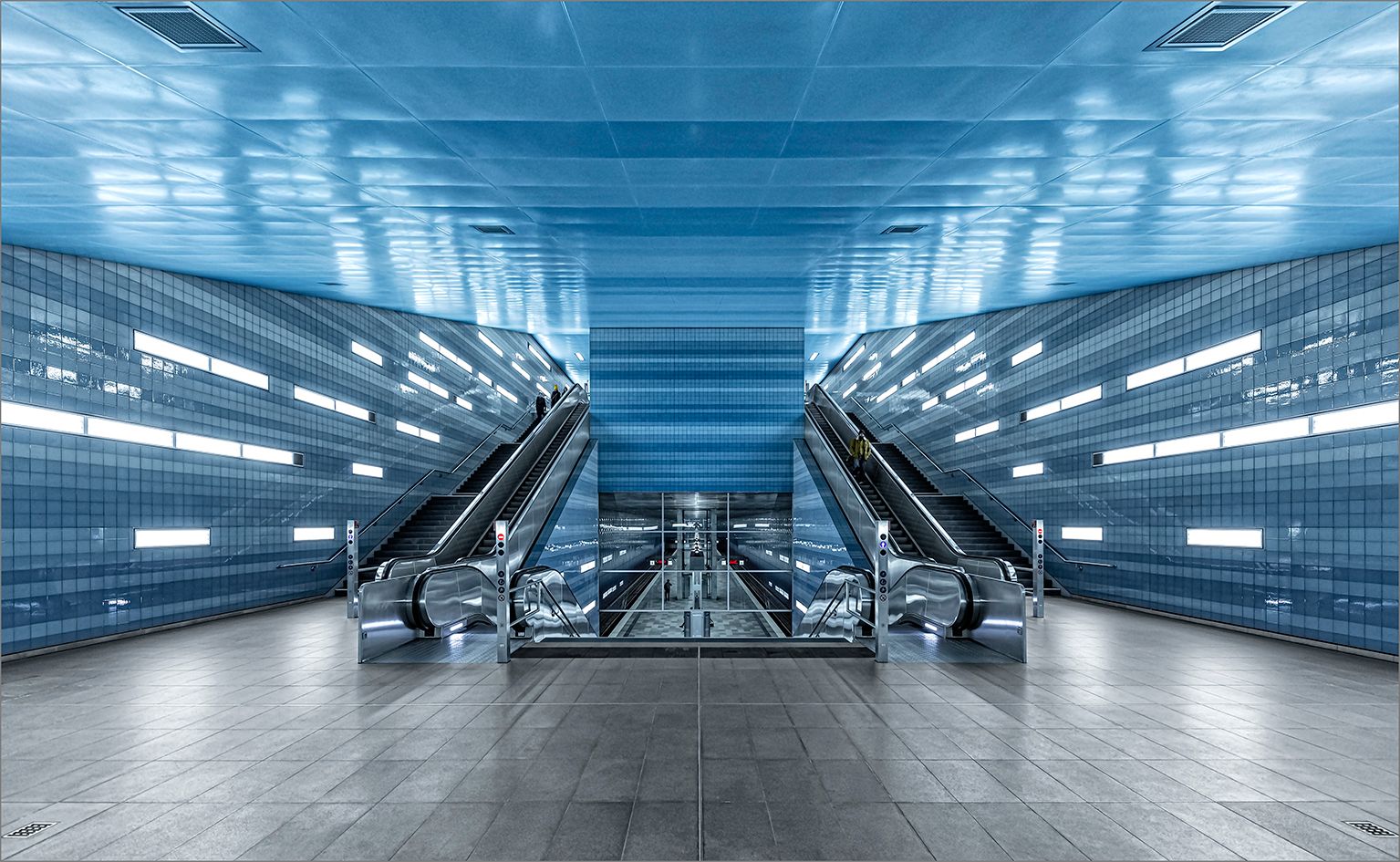 Überseequartier - Subway Station, Hamburg, Germany