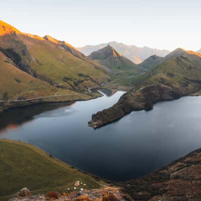 Moke lake, New Zealand