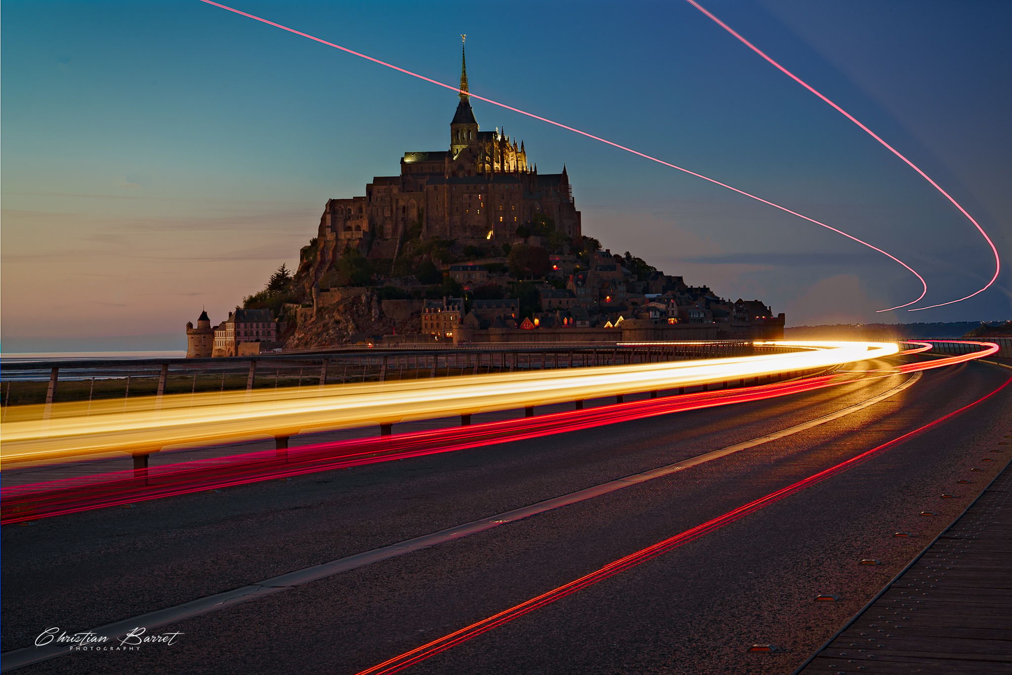 Blue hour in Normandie, France