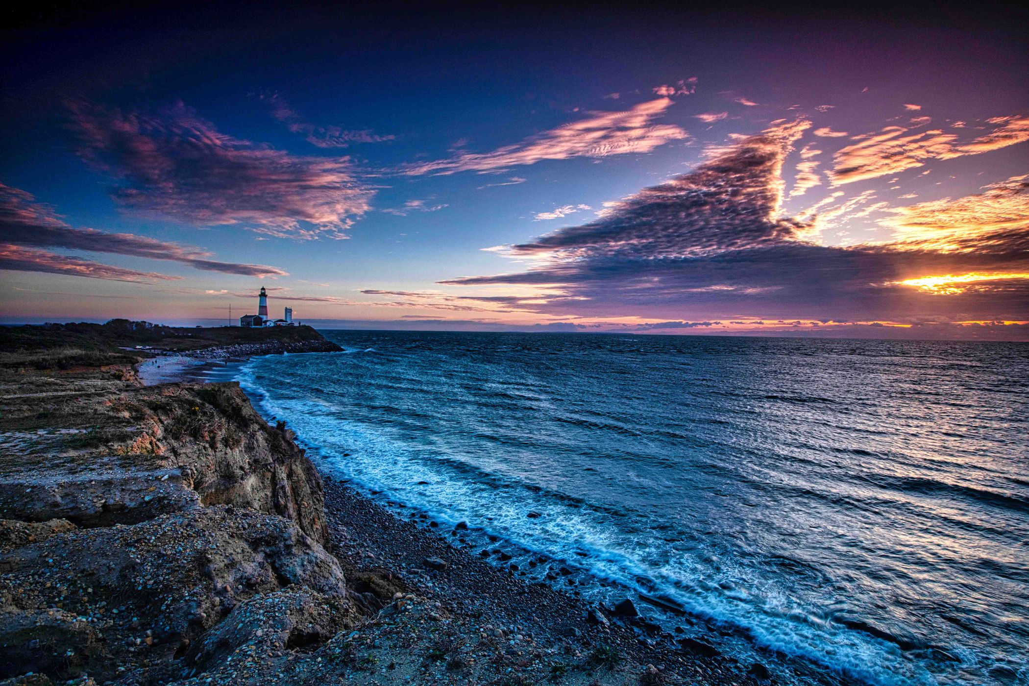 Montauk Lighthouse from Camp Hero Long Island, USA