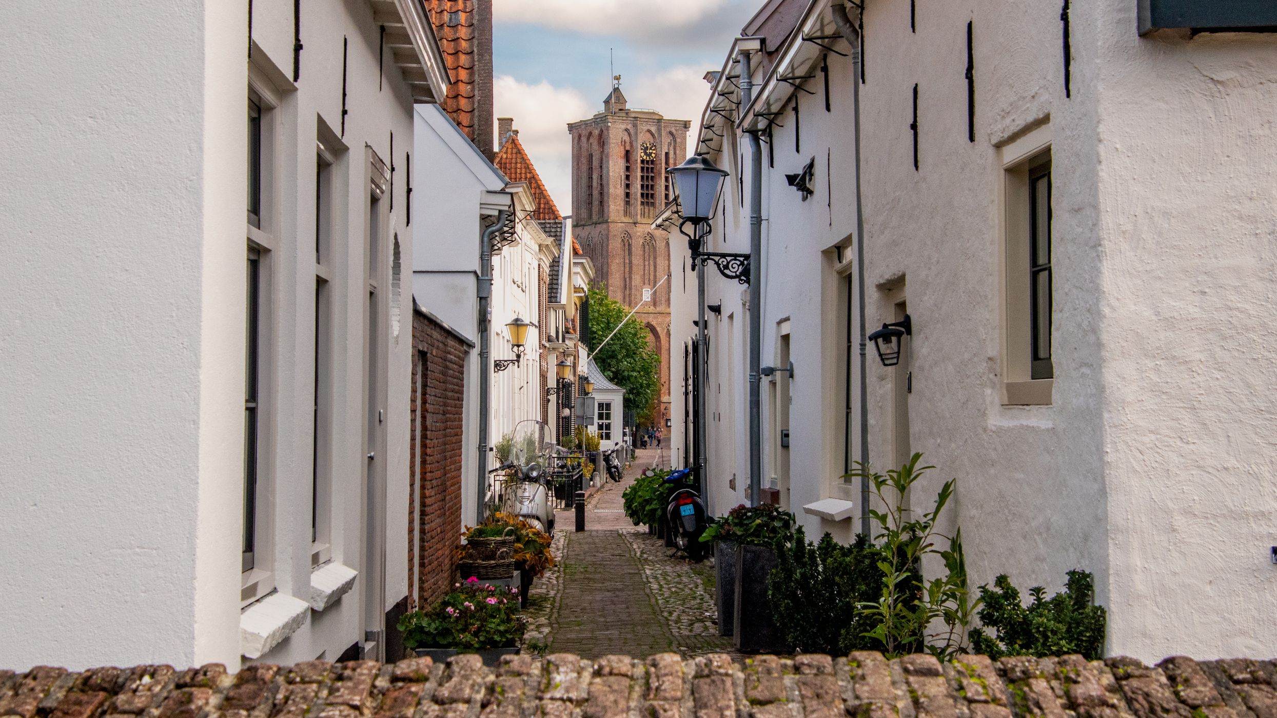 Narrow streets of Elburg, Netherlands