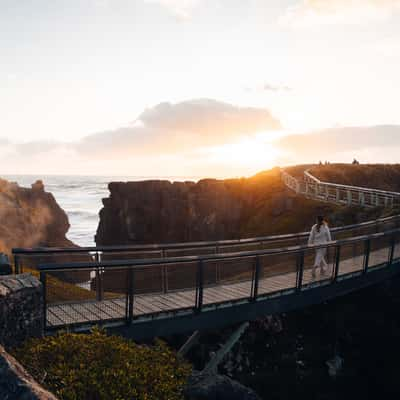 Panncake Rocks bridge, New Zealand