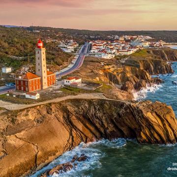 Penedo da Saudade Lighthouse [Drone], Portugal