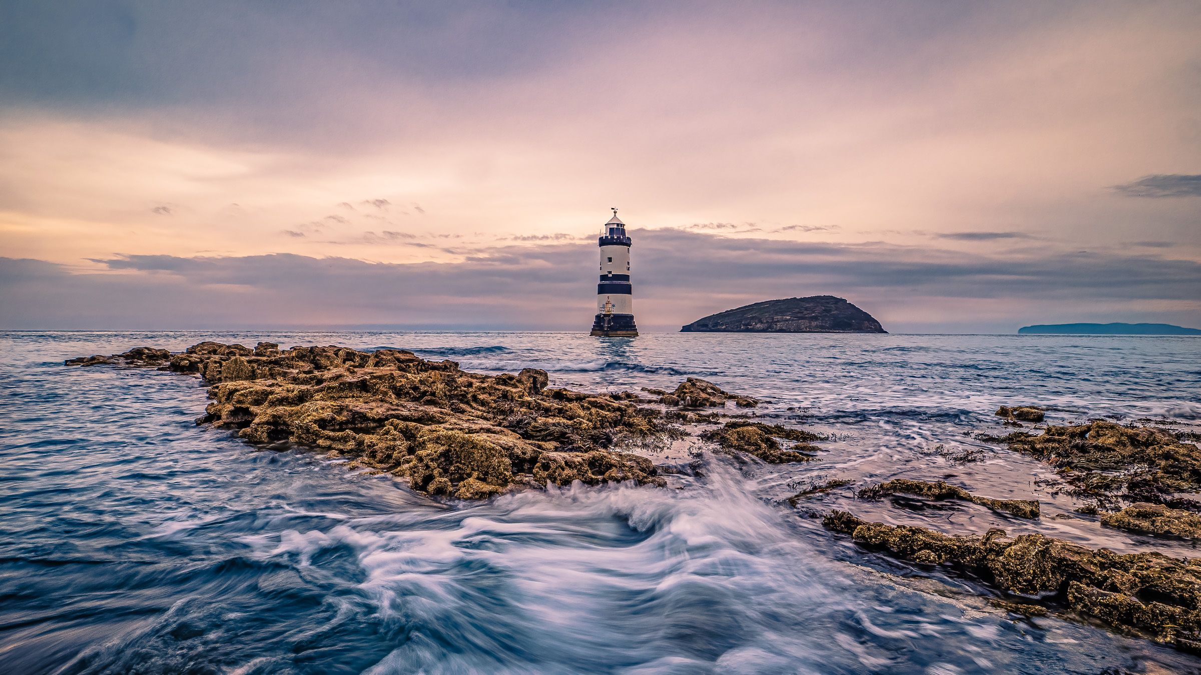 Penmon Lighthouse at Penmon Point, United Kingdom