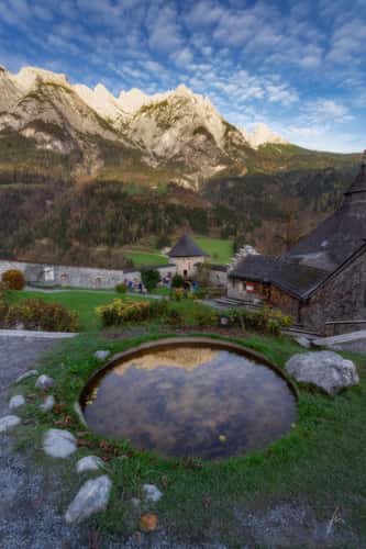 Pond at Hohenwerfen Castle