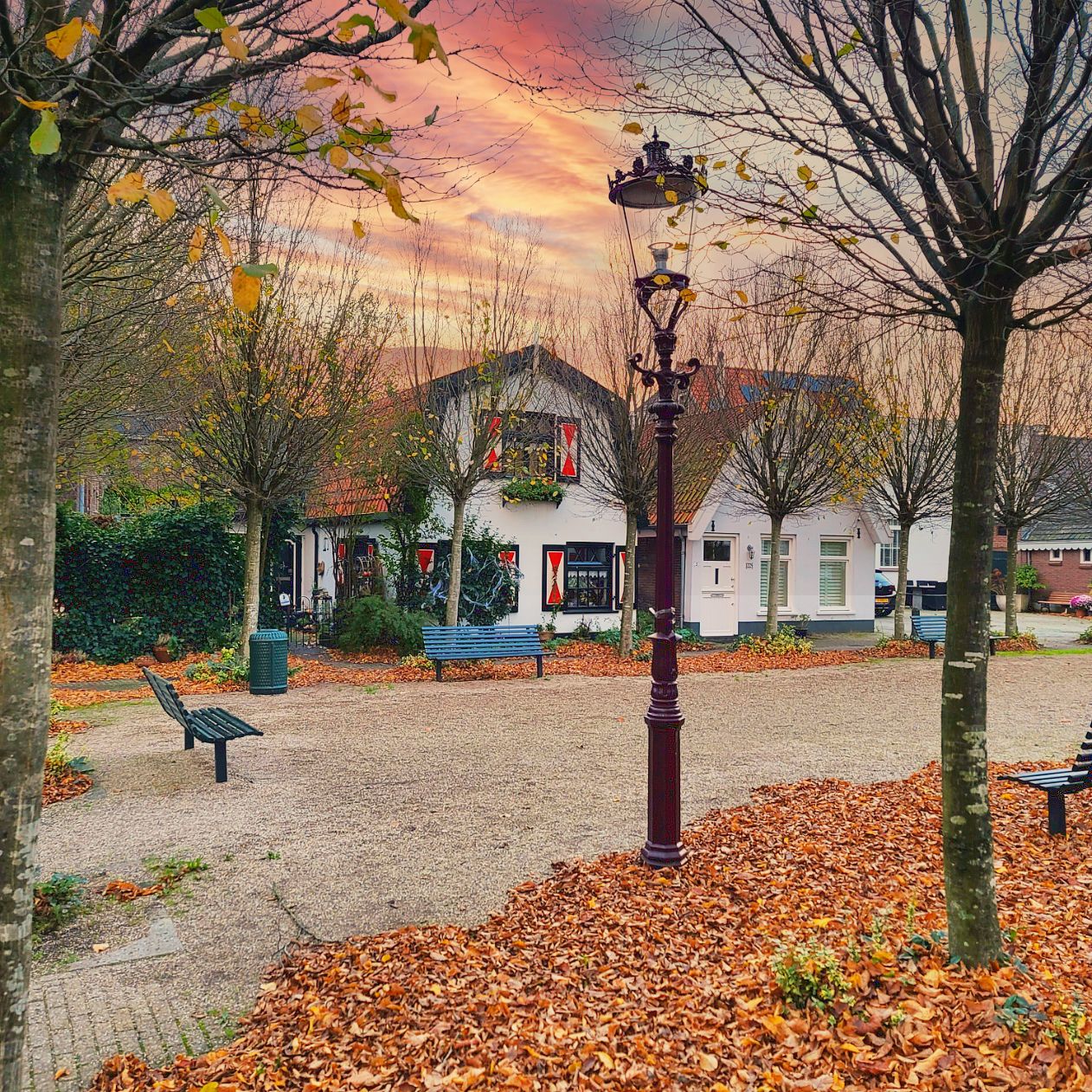 Public Square in Sloten, Amsterdam, Netherlands