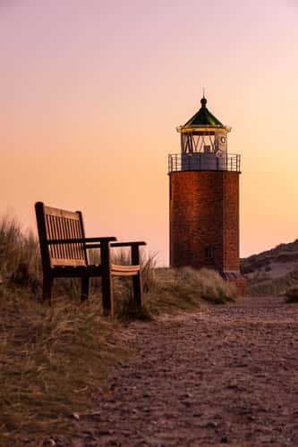 Lighthouse Quermarkenfeuer Rotes Kliff, Kampen
