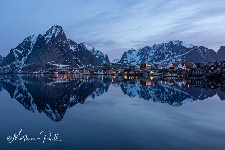 View of Reine from the waterfront, Lofoten