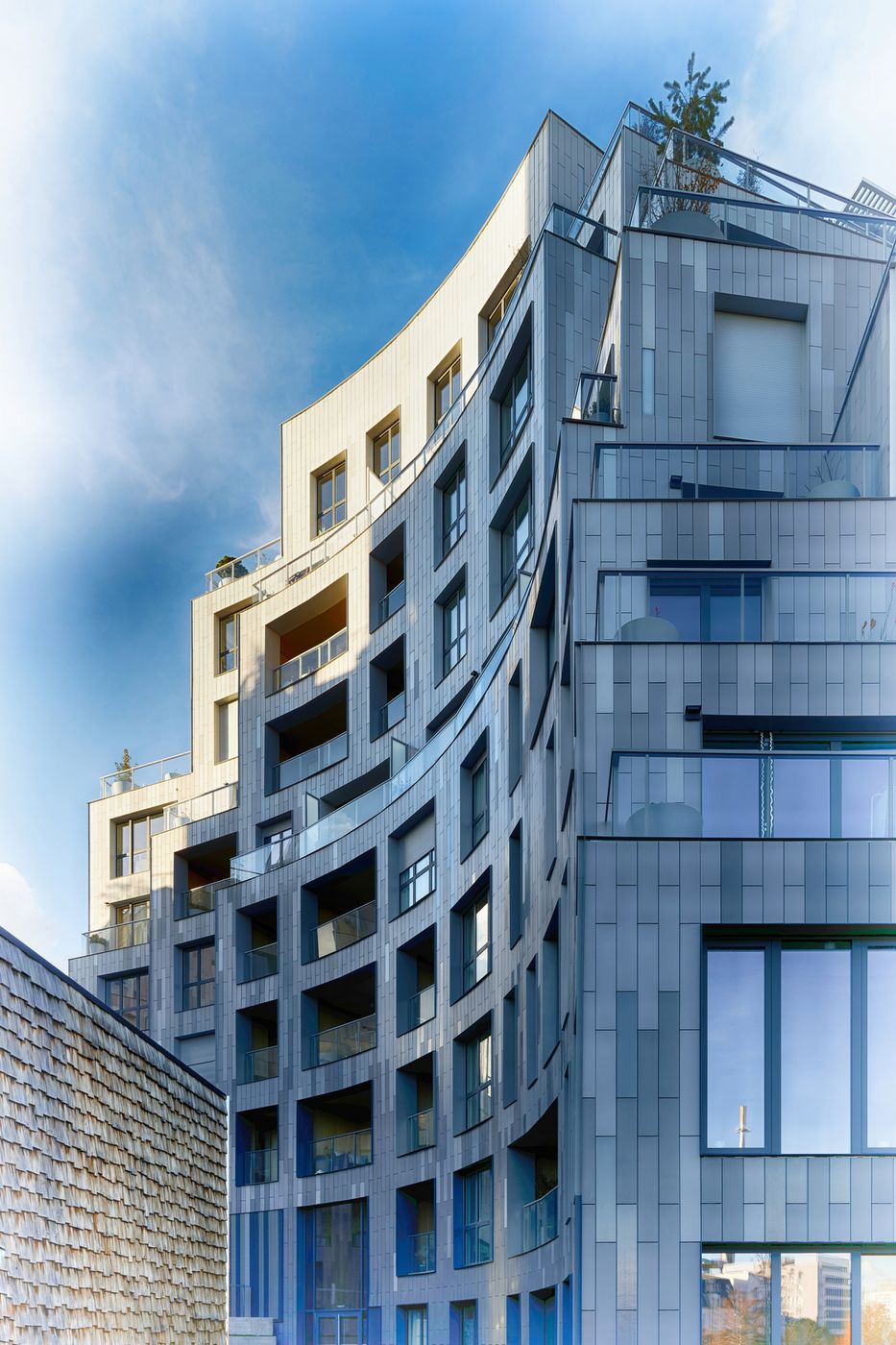 Rennes, 'Les Pyramides' building, France