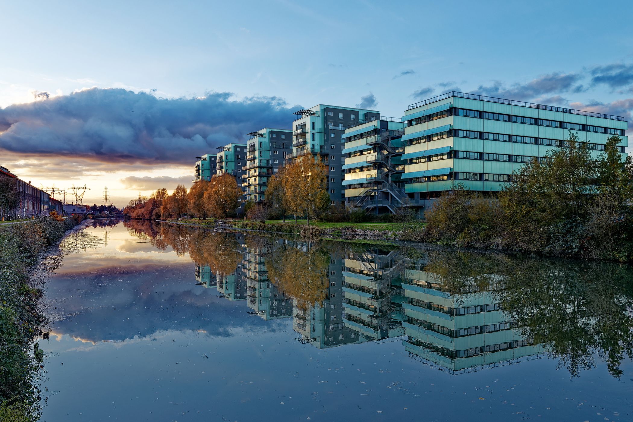 Rennes, the riverside..., France