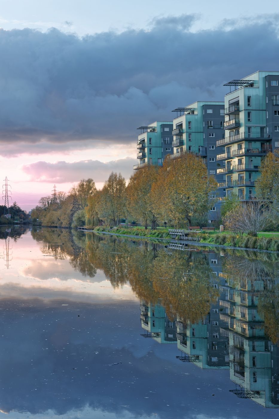 Rennes, the riverside..., France