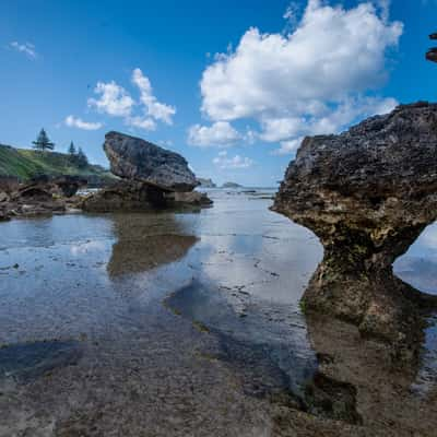 Rocks Middle Beach, Lord Howe Island, NSW, Australia