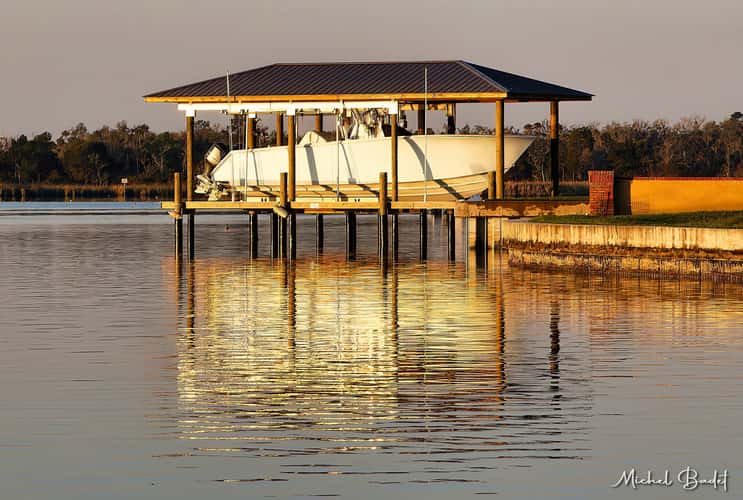 Sunrise over Cystal River