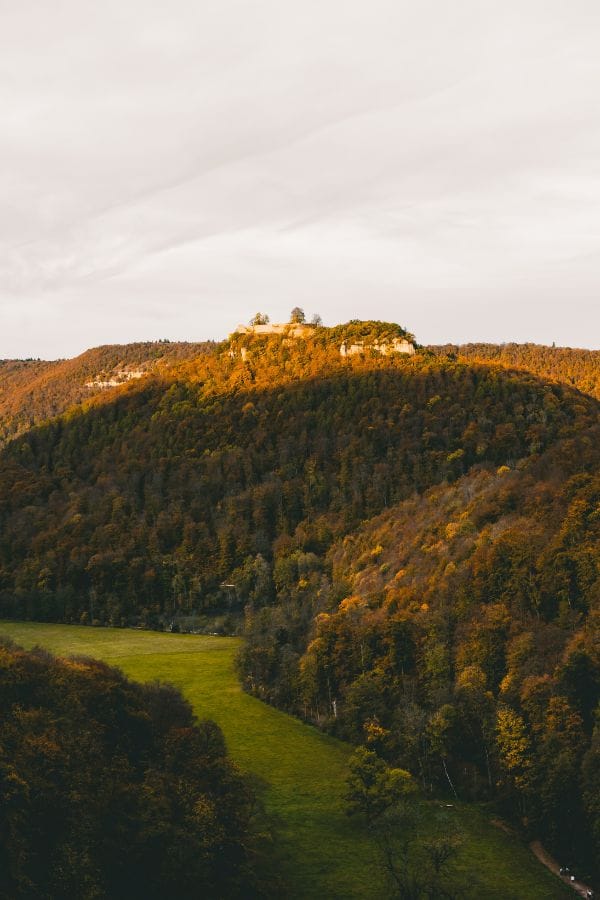 View from the Urach waterfall, Germany