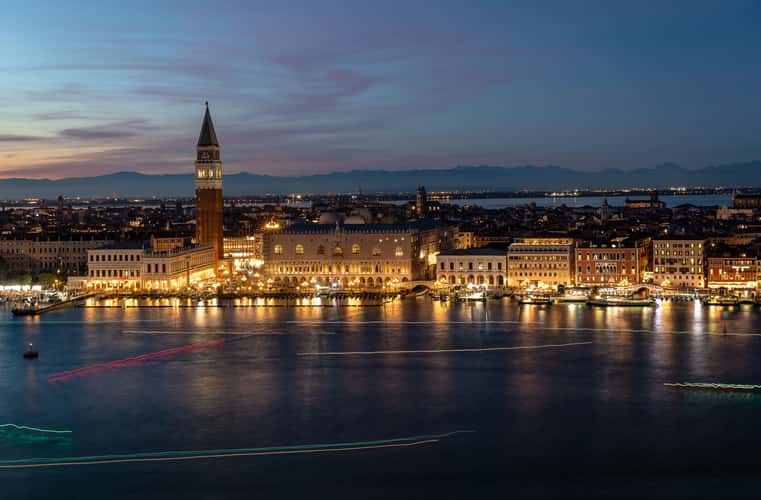 View from the church tower of San Giorgio in Venice