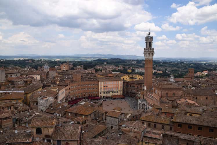 View over Siena from Facciatone