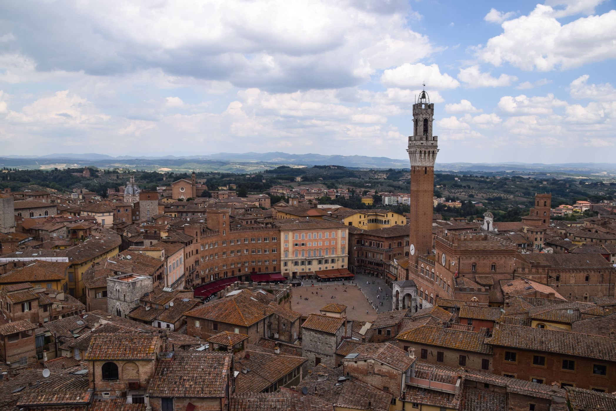 View over Siena from Facciatone, Italy