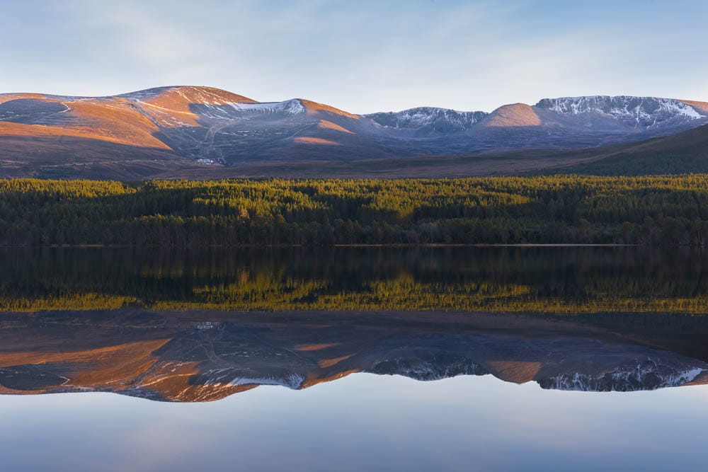 Cairn Gorm from Loch Morlich, United Kingdom