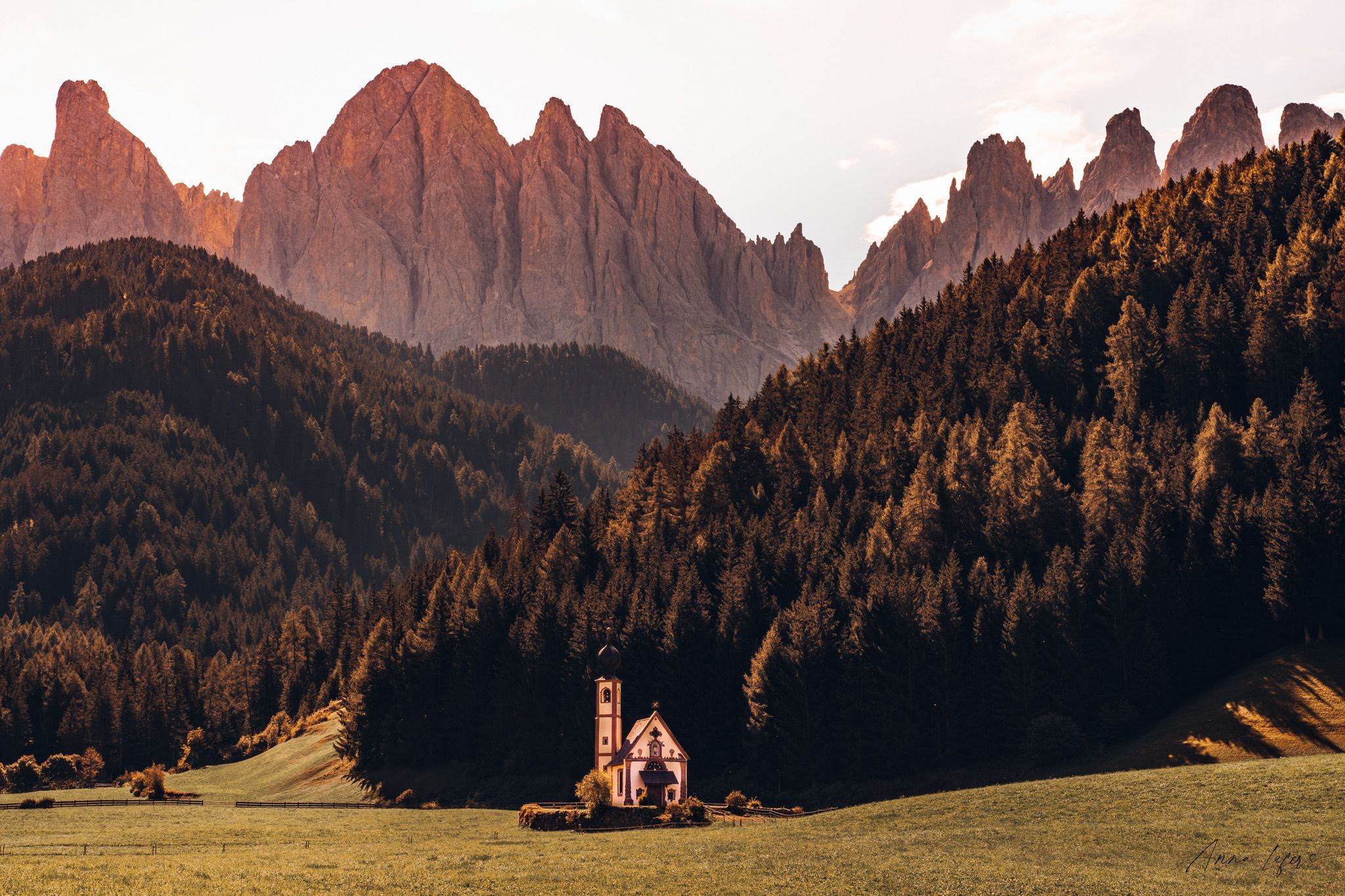 The Church of St. Johann in Ranui, Italy