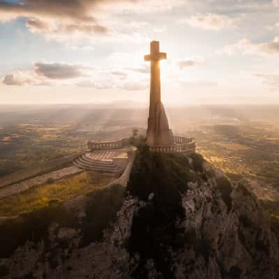 Creu de Sant Salvador, Cross of Sant Salvador (Aerial View), Spain