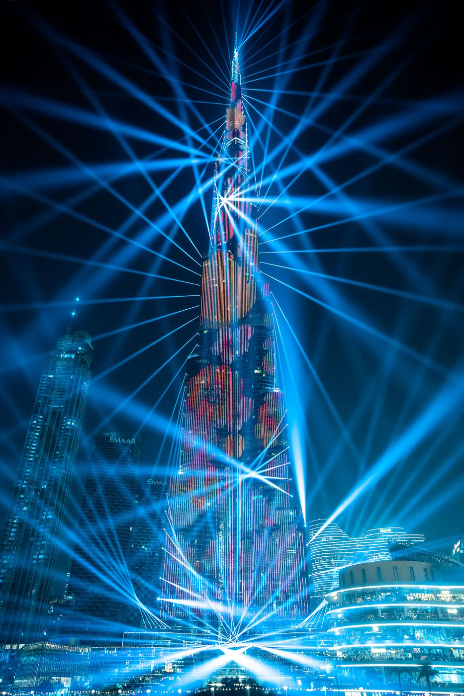 Burj Park And Burj Khalifa, United Arab Emirates
